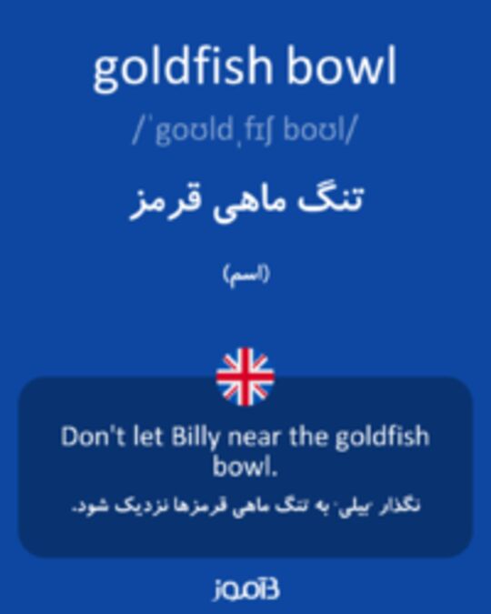  تصویر goldfish bowl - دیکشنری انگلیسی بیاموز