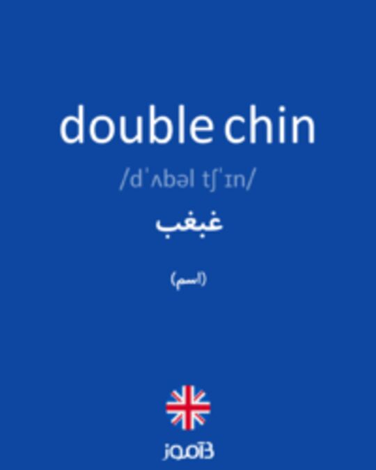  تصویر double chin - دیکشنری انگلیسی بیاموز