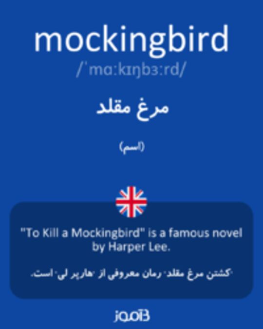  تصویر mockingbird - دیکشنری انگلیسی بیاموز