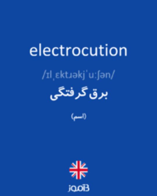  تصویر electrocution - دیکشنری انگلیسی بیاموز