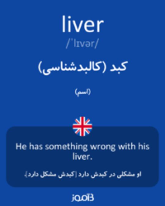  تصویر liver - دیکشنری انگلیسی بیاموز