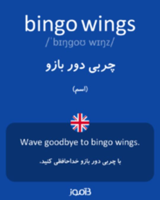  تصویر bingo wings - دیکشنری انگلیسی بیاموز