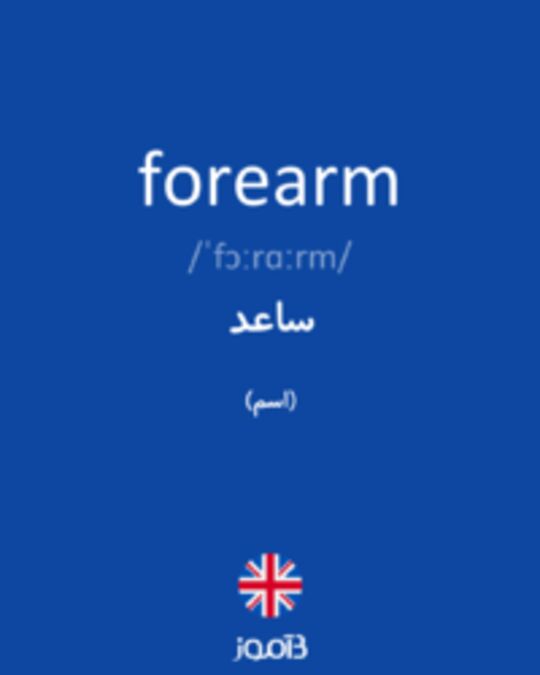  تصویر forearm - دیکشنری انگلیسی بیاموز