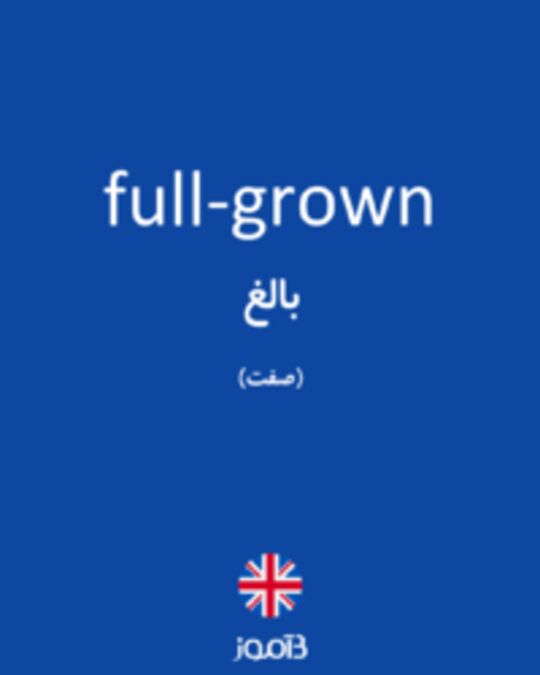  تصویر full-grown - دیکشنری انگلیسی بیاموز