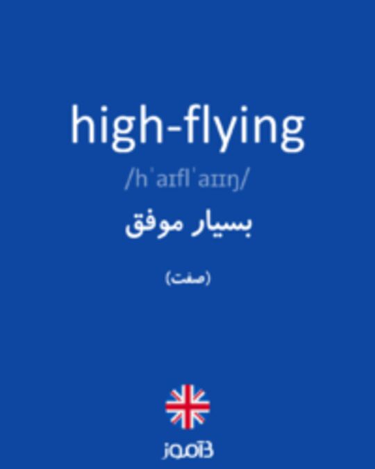  تصویر high-flying - دیکشنری انگلیسی بیاموز