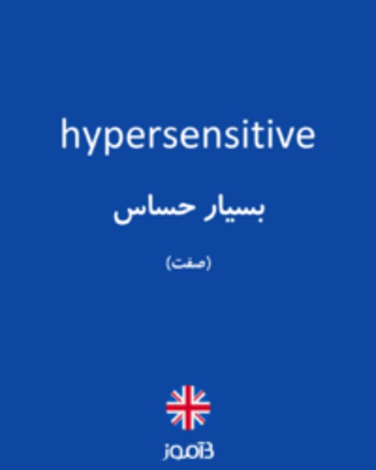  تصویر hypersensitive - دیکشنری انگلیسی بیاموز