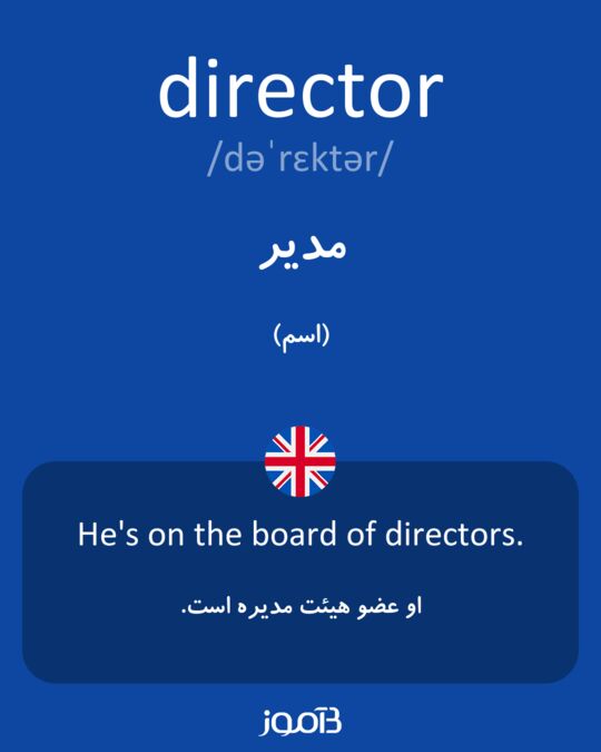 معنی director به فارسی