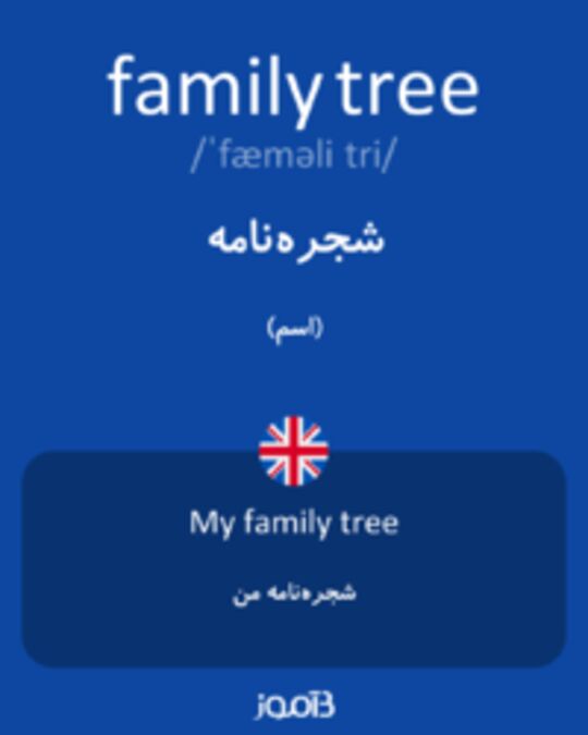  تصویر family tree - دیکشنری انگلیسی بیاموز