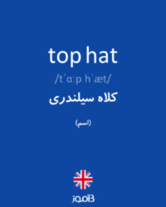  تصویر top hat - دیکشنری انگلیسی بیاموز