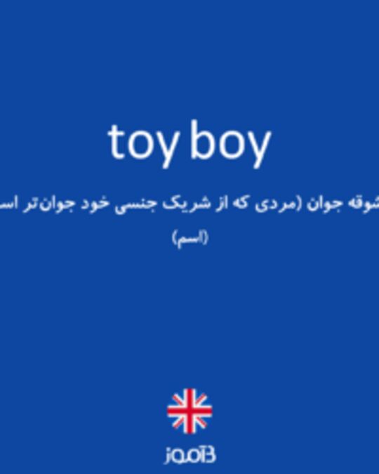  تصویر toy boy - دیکشنری انگلیسی بیاموز