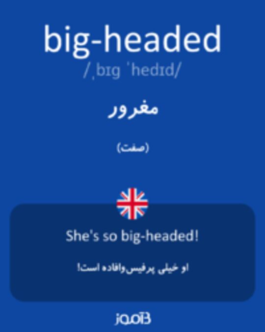  تصویر big-headed - دیکشنری انگلیسی بیاموز