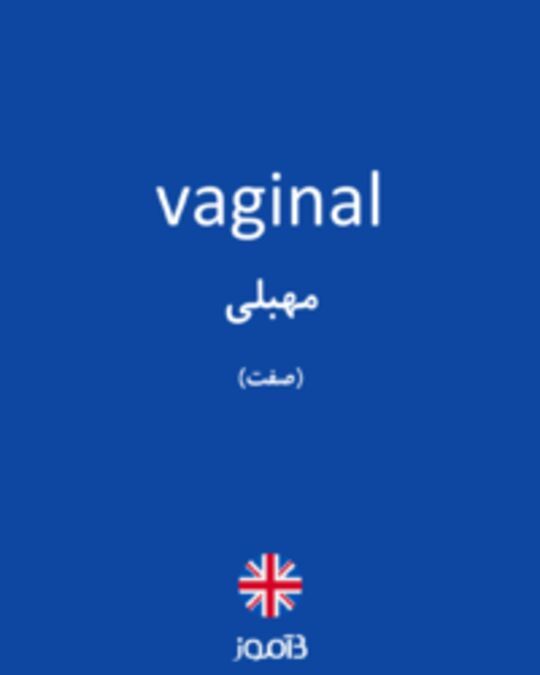  تصویر vaginal - دیکشنری انگلیسی بیاموز