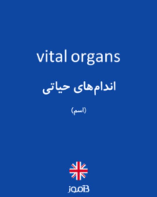 تصویر vital organs - دیکشنری انگلیسی بیاموز