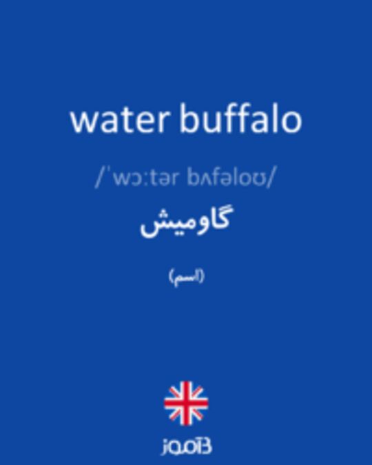  تصویر water buffalo - دیکشنری انگلیسی بیاموز