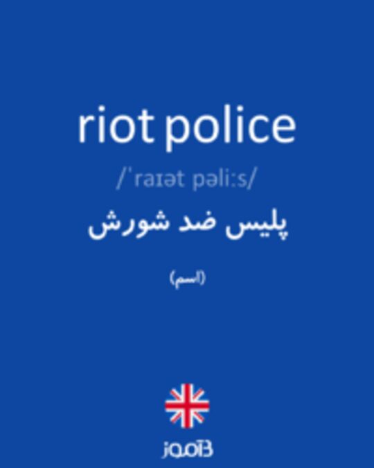  تصویر riot police - دیکشنری انگلیسی بیاموز