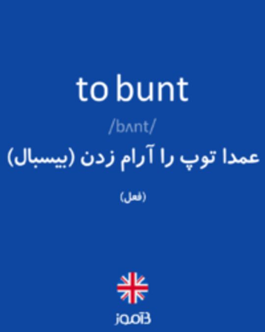  تصویر to bunt - دیکشنری انگلیسی بیاموز