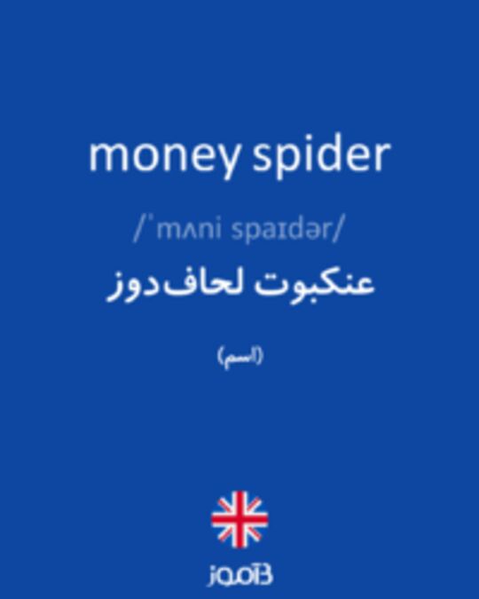  تصویر money spider - دیکشنری انگلیسی بیاموز