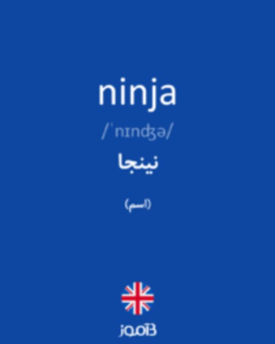  تصویر ninja - دیکشنری انگلیسی بیاموز