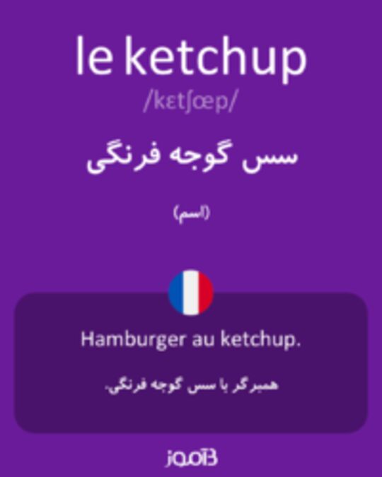  تصویر le ketchup - دیکشنری انگلیسی بیاموز