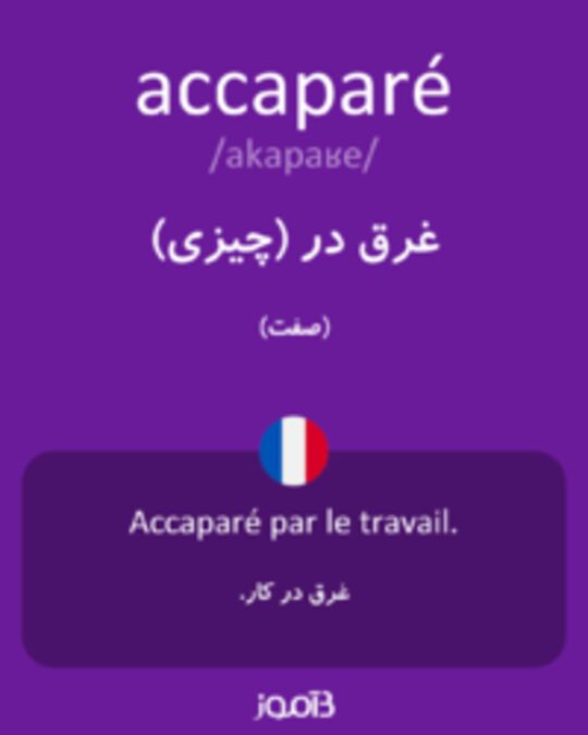  تصویر accaparé - دیکشنری انگلیسی بیاموز