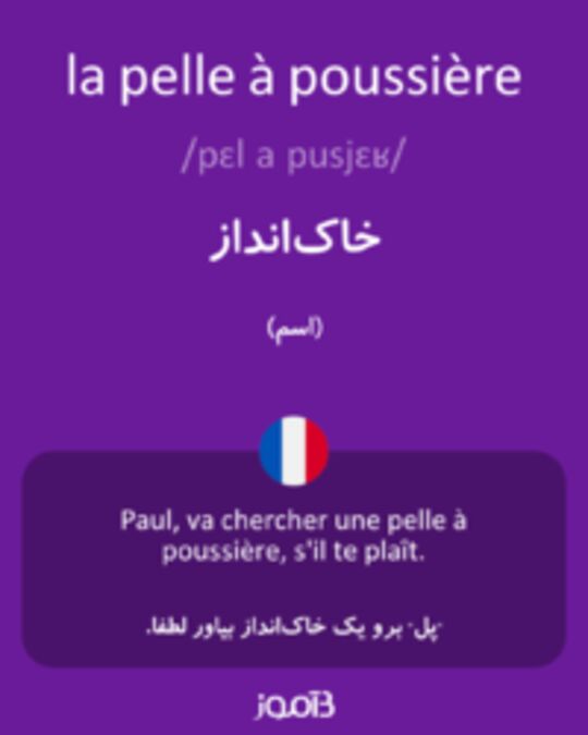  تصویر la pelle à poussière - دیکشنری انگلیسی بیاموز