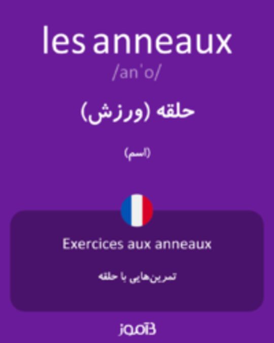  تصویر les anneaux - دیکشنری انگلیسی بیاموز