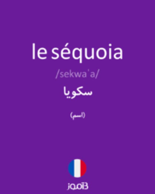  تصویر le séquoia - دیکشنری انگلیسی بیاموز