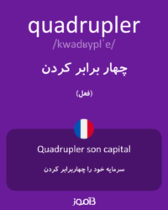  تصویر quadrupler - دیکشنری انگلیسی بیاموز