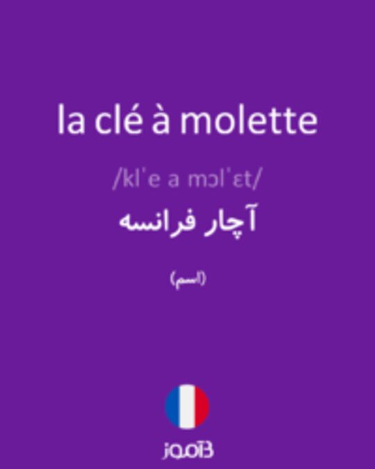  تصویر la clé à molette - دیکشنری انگلیسی بیاموز