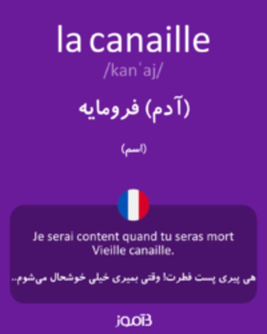  تصویر la canaille - دیکشنری انگلیسی بیاموز