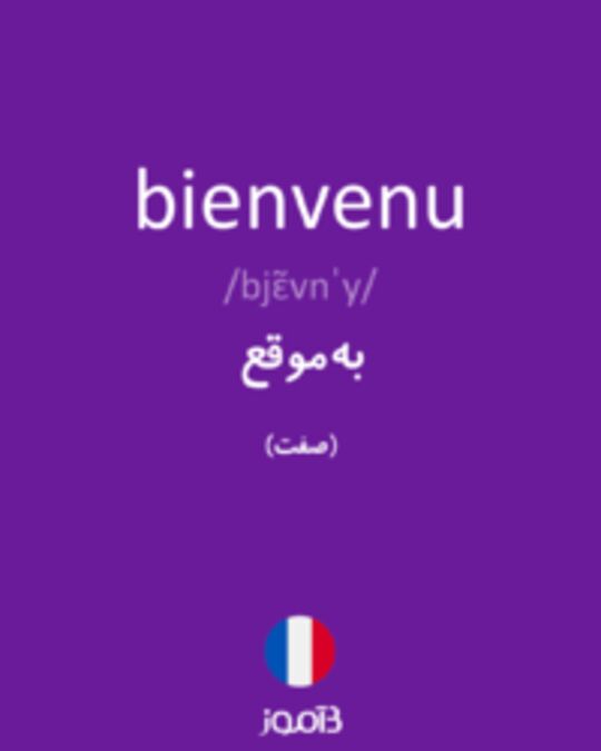  تصویر bienvenu - دیکشنری انگلیسی بیاموز