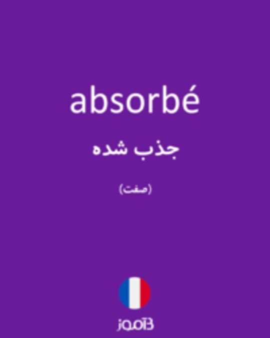  تصویر absorbé - دیکشنری انگلیسی بیاموز