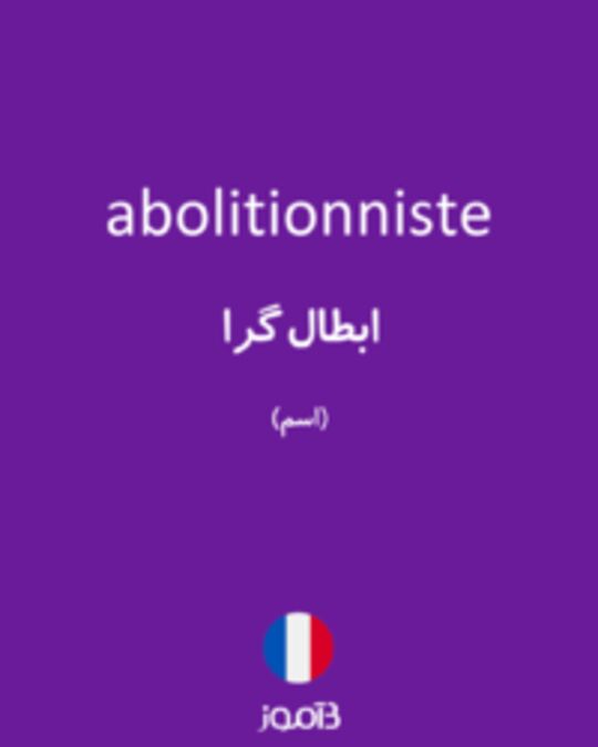  تصویر abolitionniste - دیکشنری انگلیسی بیاموز