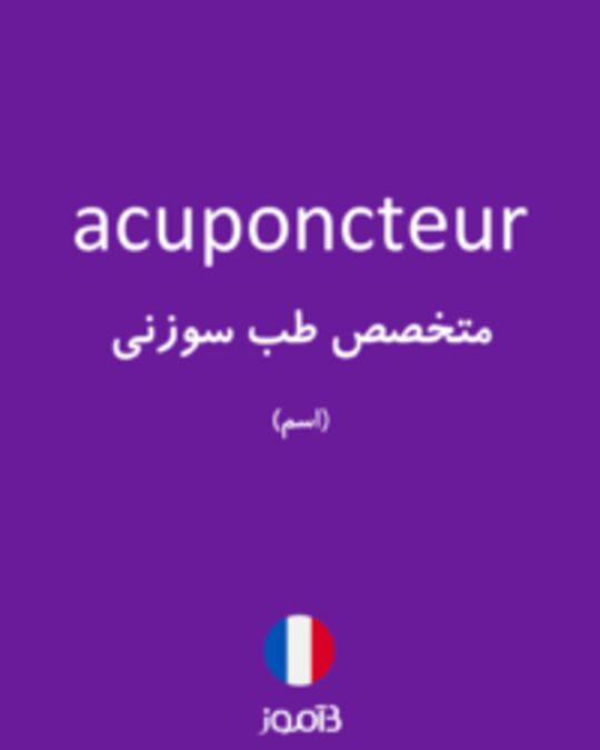  تصویر acuponcteur - دیکشنری انگلیسی بیاموز