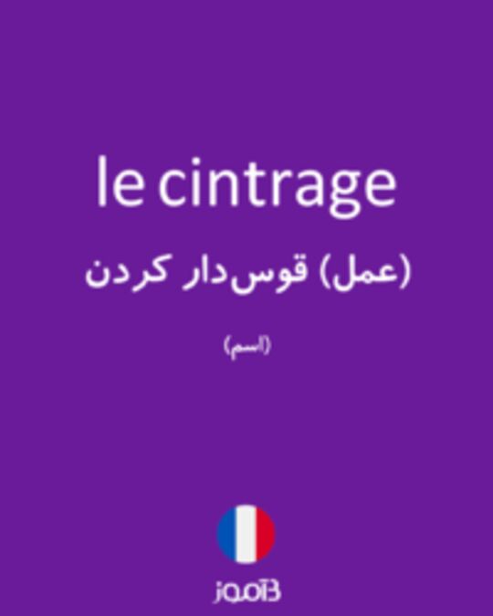  تصویر le cintrage - دیکشنری انگلیسی بیاموز