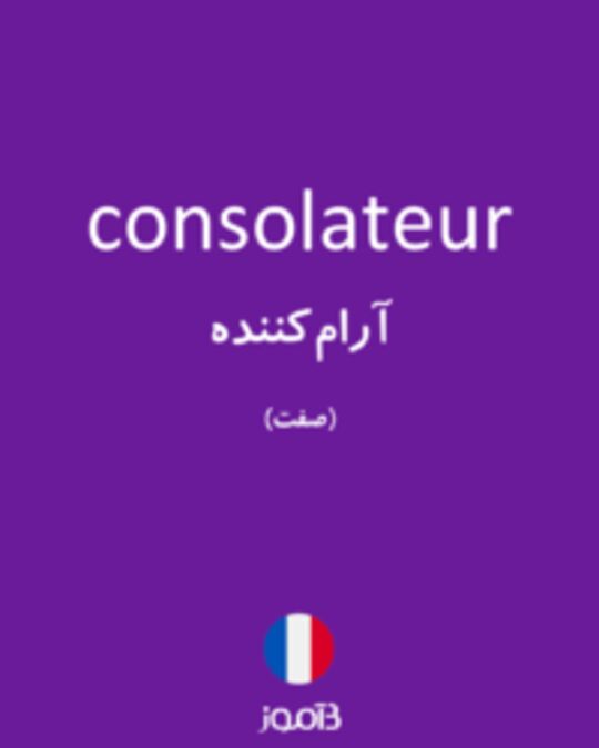  تصویر consolateur - دیکشنری انگلیسی بیاموز