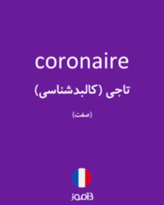  تصویر coronaire - دیکشنری انگلیسی بیاموز