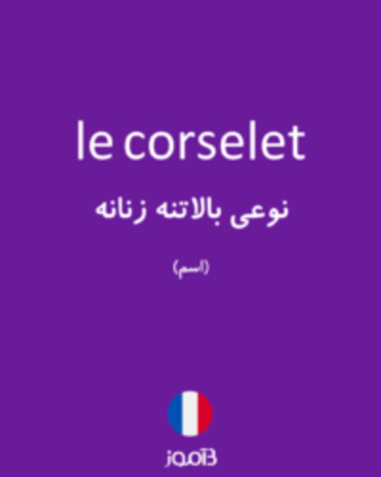  تصویر le corselet - دیکشنری انگلیسی بیاموز