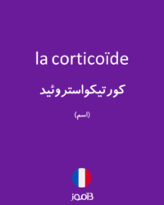  تصویر la corticoïde - دیکشنری انگلیسی بیاموز