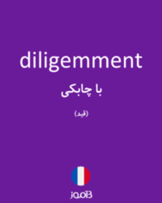  تصویر diligemment - دیکشنری انگلیسی بیاموز