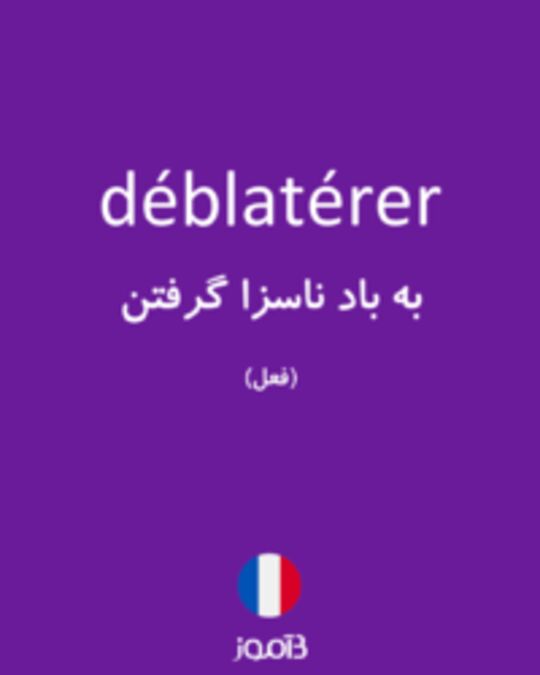  تصویر déblatérer - دیکشنری انگلیسی بیاموز