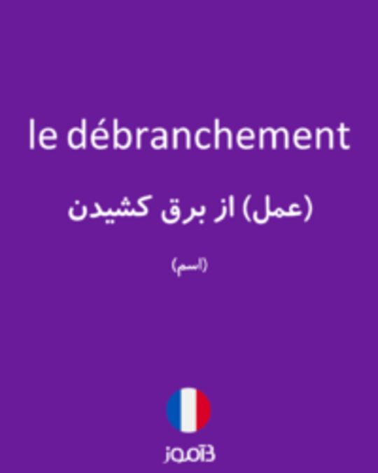  تصویر le débranchement - دیکشنری انگلیسی بیاموز