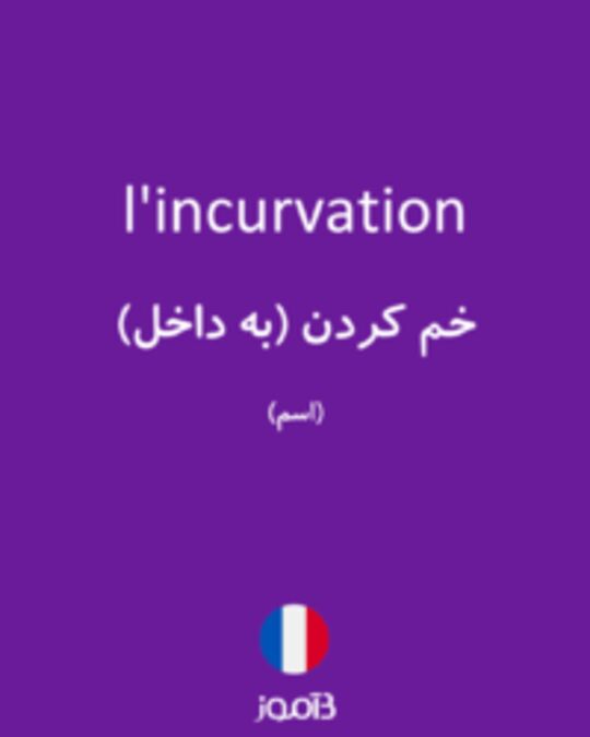  تصویر l'incurvation - دیکشنری انگلیسی بیاموز