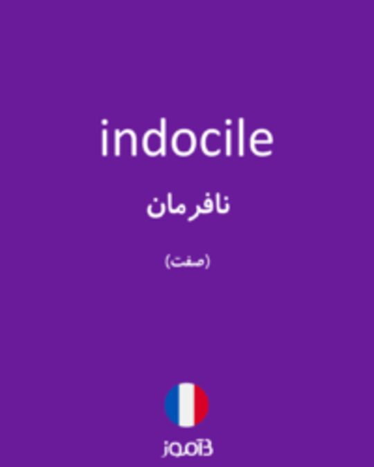  تصویر indocile - دیکشنری انگلیسی بیاموز