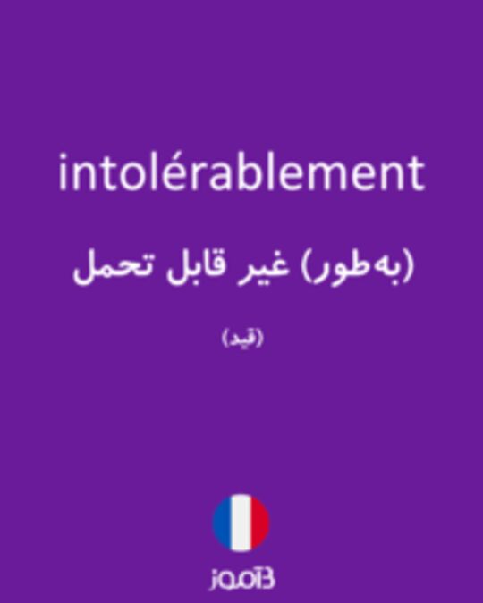  تصویر intolérablement - دیکشنری انگلیسی بیاموز