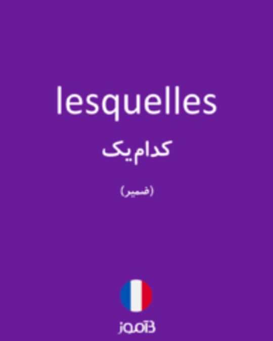  تصویر lesquelles - دیکشنری انگلیسی بیاموز