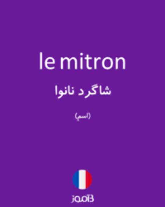  تصویر le mitron - دیکشنری انگلیسی بیاموز