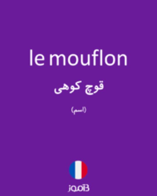  تصویر le mouflon - دیکشنری انگلیسی بیاموز