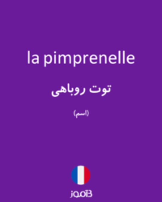  تصویر la pimprenelle - دیکشنری انگلیسی بیاموز