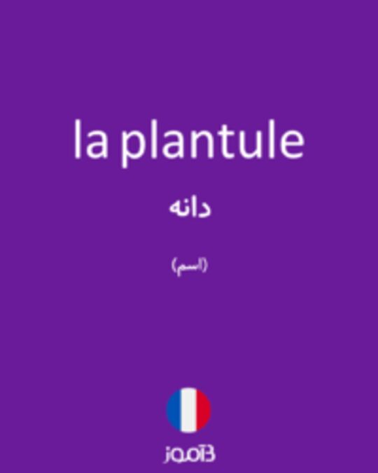  تصویر la plantule - دیکشنری انگلیسی بیاموز